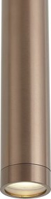 Dizajnové závesné svietidlo tmavý bronz GU10 50mm IP44 - Tuba