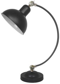 CLX Stolová lampička GINO, čierna