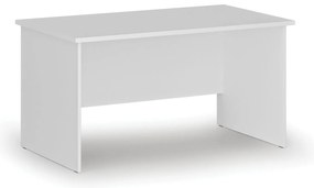 Kancelársky písací stôl PRIMO WHITE, 140x80 cm, biela