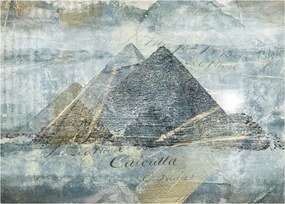 Obraz - Pyramídy v modrom filtri (70x50 cm)