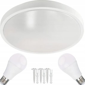 ECOLIGHT LED stropné svietidlo 2x E27 + 2x žiarovka Philips E27 10W 1055lm