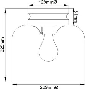 Feiss FE-HOUNSLOW-F-PN - Stropné svietidlo HOUNSLOW 1xE27/60W/230V lesklý chróm