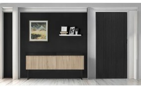 Skladacie dvere 004 08 čierny dub 80 cm