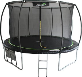 Trampolína LEAN Sport Max 14 stôp čierna a zelená