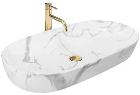 Umývadlo na dosku Cleo 81 Marmo Shiny
