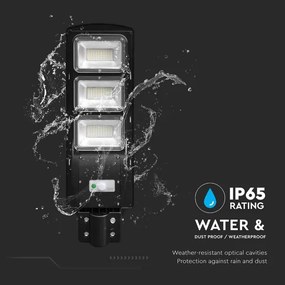 LED stmievateľná solárna pouličná lampa LED/12W/3,2V 6000K IP65 10000 mAh + DO