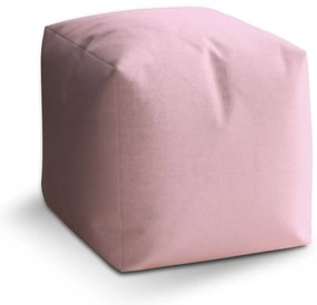 Taburet Cube svetloružová, ružová