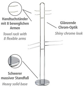 Oceľový stojan na uteráky Palermo - Wenko