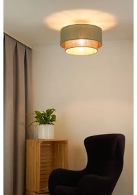 Duolla - Prisadený luster  BOHO 1xE27/15W/230V pr. 45 cm zelená/hnedá