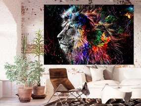 Obraz - Šialený lev 120x80