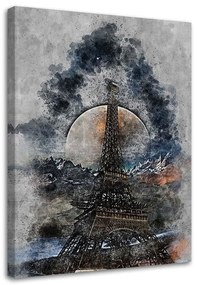 Gario Obraz na plátne Eiffelova veža v hmle - Pau Fernandez Rozmery: 40 x 60 cm