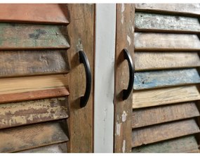 furniture-nabytek.cz - Masívna komoda Perth z recyklovaného dreva, lakovaná, biela/barevná – 125×42×90 cm