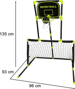 KIK Športová súprava 6v1 pre deti – futbal, basketbal, hokej, rugby a streľba na cieľ