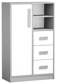 Komoda Tigi TG05, Farby: antracit / biely + zelená
