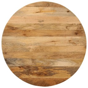 Stolová doska Ø 70x3,8 cm okrúhla masívne mangovníkové drevo 370065