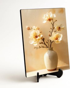 DUBLEZ | Nástenný obraz - Žlté magnólie vo váze