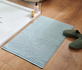 Kvalitná predložka pred sprchovací kút, modrá