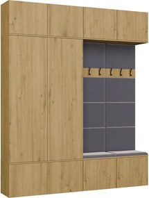 Předsíňová stěna Haga 2Sz2W 200 cm dub Artisan