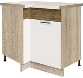 Skrinka do kuchyne Favorit 14d pravá dub Sonoma/biela+Ribbeck