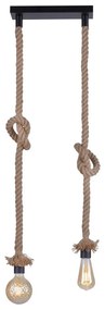 Leuchten Direkt Leuchten Direkt 15486-18 - Luster na lanku ROPE 2xE27/15W/230V W1462