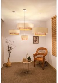 Brilagi - LED závesný luster na lane BOHO STYLE, 3× E27 (max. 15 W), 230 V, priemer 80 cm