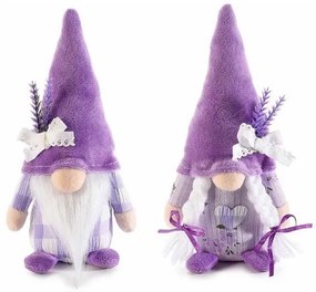 Set levanduľových škriatkov 20 cm