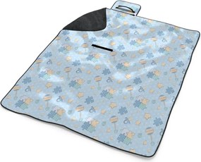 Sablio Plážová deka Puzzle a cumlíky: 200x140 cm