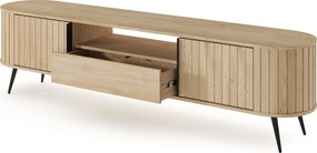 TV stolík Luvio 196 cm so zásuvkou - dub cremona