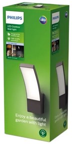 Philips - LED Vonkajšie nástenné svietidlo SPLAY LED/12W/230V 4000K IP44