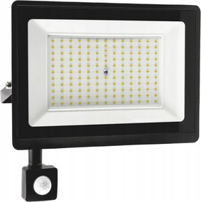LED reflektor IP65 - 100w - 9000lm so senzorom pohybu a súmraku - neutrálna biela