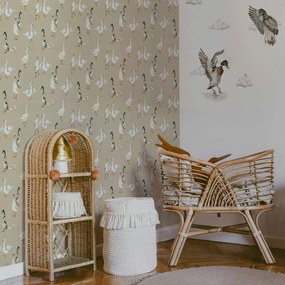 Tapeta bielej kačice 280x50 cm