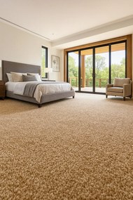 AladinWorld Expres, AKCIA: 400x658 cm Kusový koberec Velur Ultra béžový - obšitý zo všetkých strán, šíře, béžová, filc, kancelária