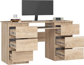 Písací stôl A-11 135 cm dub sonoma