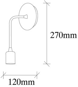 Nástenné svietidlo v bronzovej farbe Dartini – Opviq lights