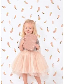 Detská tapeta 10 m x 50 cm Gold Feathers – Lilipinso