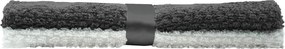 Biele/sivé froté bavlnené uteráky v súprave 2 ks 50x50 cm Gourmet – douceur d'intérieur