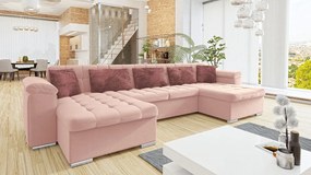 Rohová rozkladacia pohovka Wicenza Premium, Dostupné poťahy: Miu 2058 + Miu 2058 + Miu 2059