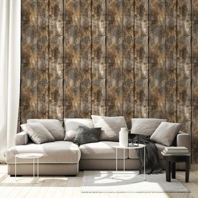 Samolepiaca fototapeta rustikálne drevené dosky