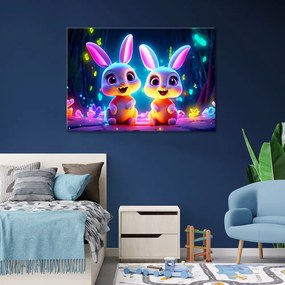 Gario Obraz na plátne Farebné zajačiky Rozmery: 60 x 40 cm