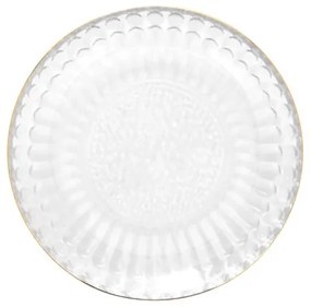 Tanier BARREL dezertný, ozdobný so zlatým okrajom SS23 848761