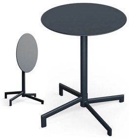 Blumfeldt UrbanEdge bistro stôl, barový stôl, 60 cm, skladací, prášková farba, odolný voči poveternostným vplyvom
