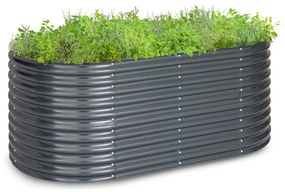 Blumfeldt High Grow, vyvýšený záhon, 200 x 80 x 100 cm, vlnovitý plech, jednoduchá montáž