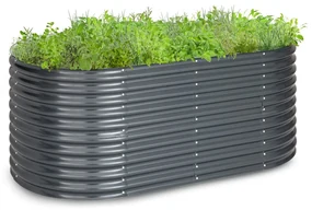 High Grow, vyvýšený záhon, 200 x 80 x 100 cm, vlnovitý plech, jednoduchá montáž