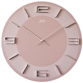 Dizajnové nástenné hodiny JVD HC34.3 ružové