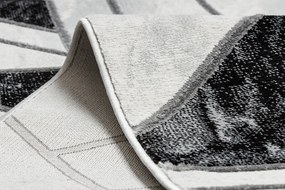 Behúň EMERALD 81953 Glamour exclusive, geometrický, čierno - strieborný