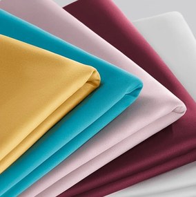 Záves Aura indickej ružovej farby so zavesením na strieborné kruhy 140 x 280 cm