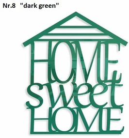 Home sweet home dekoračný nápis na stenu čierna