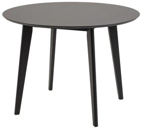 Okrúhly jedálenský stôl Nieves 105 cm čierny dub