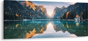 Obraz - Horské jazero (120x50 cm)