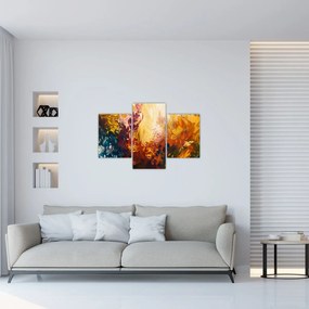 Obraz - Abstraktná maľba kvetov (90x60 cm)